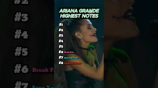 Ariana Grande Highest Notes #singing #singer #music #arianagrande #mariahcarey