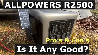 ALLPOWERS R2500 Power Bank Off Grid 3 Month Review