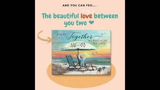 Personalized Canvas Print Anniversary Gift Idea Custom Wall Art | Stunning Gift Store