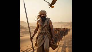 A strong, broad-shouldered Sufi baba — with the physique of a seasoned warrior