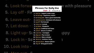 Boost your English fluency with these daily phrases. #englishvocabmastery #englishtips #viral #phase