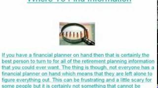 The Importance Of Retirement Planning Information