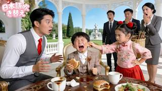 誰も食べ物を粗末にするCEOを叱れなかった。ところが村娘が彼の耳を引っ張り叱りつけるまで！恋の芽生え！#ショートドラマ #短編ドラマ#ceo #drama