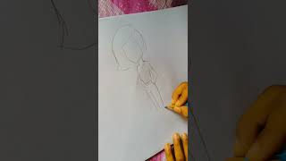 Girl drawing 🥰#youtubeshorts #shorts #viral #music #rap