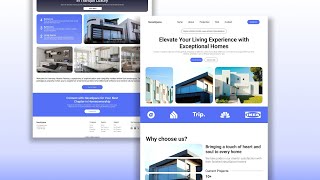Responsive Real State Landing Page Website Using HTML CSS & JavaScript