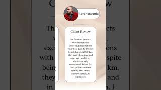 A big shoutout to Ravi Kundurthi for sharing your amazing experience with Reldor Lifestyles! 🙏✨