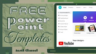 Apps/Websites for Free PowerPoint Templates! // Aesth YT
