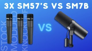 Microphone hacks: Testing 3x SM57's VS. SM7B