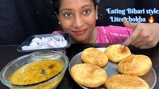 BIGBITE | EATING 🔥BIHARI STYLE LITII CHOKHA | LITII CHOKHA EATING | EATING SHOW