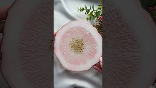 Trying Resin Coaster🎀🌸 #youtubeshorts #diyresin #resinart #resincoasters #shorts #viralvideo #art