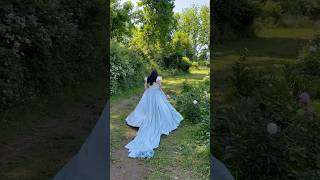 Brunette cinderella 🩵 #coquette #vintagestyle #gowns #aesthetic #princess #royal #cinderella