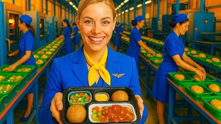 How 50000 Airplane Meals Are Made Daily 🍽️ | Inside Airline Food Factories | Process Flow