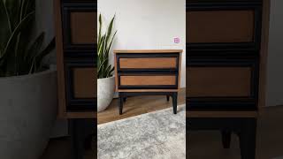 MCM Nightstand Makeover #furnitureflip #beforeandafterfurniture #furniture #diy #mcm #upcycle
