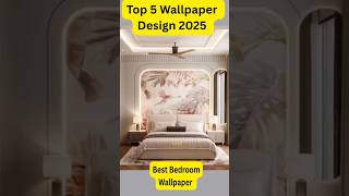 Best top 5 wallpaper design for bedroom 2025, Bedroom wall, Bed back wall design #home #trending #yt