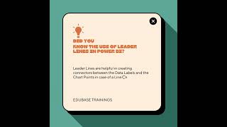 Know the use of Leader Lines in Power Bi