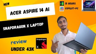 Acer aspire 14 ai snapdragon X laptop।। review।। 1st review video।। Aspire 14 ai ।। #snapdragonx
