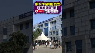 IBPS PO Mains Analysis 2025 🔴 Live from Centre #ibpspomains2025 #examanalysis #bankingwallah #pw