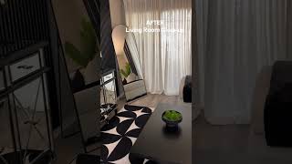 Living room transformation #budgetfriendlydecor #homedecor #homedecorinspo #homedecoronabudget