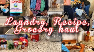 LAUNDRY | TIDYING UP | TRYING A NEW RECIPE | GROCERY HAUL | WALMART HAUL