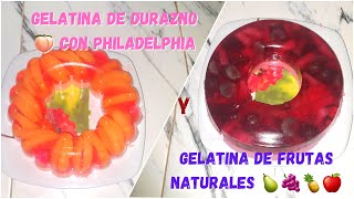 🌟Gelatina De Dos Sabores🍇🍑|Dos deliciosas ideas que te encantarán