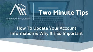 How to Update Your Account Info & Why It's So Important!