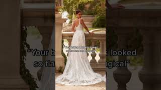 Behind the scenes of shooting this magical mermaid wedding dress! #shorts #bridallook