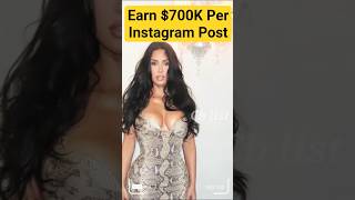 How Kim Kardashian Earns $700K Per Instagram Post! #kimkardashian #shorts #celebritynews