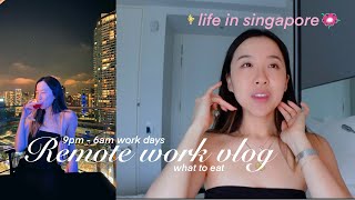 Singapore work & travel vlog🌷week in my life working a corporate job remotely, ultimate food tour