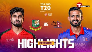 Extended Highlights | Bangladesh A vs Nepal | 9th Match | Top End T20 | T Sports