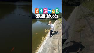 I tried fishing at the same speed as Animal Crossing