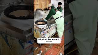 College workers expose dirty restaurant!🤢#housecleaning #restaurant