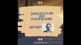 | Anton Chekhov said|#qoutes #englishquotes #motivationalquotes