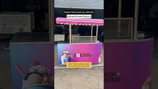 Ice cream cart. Indoor food cart. Baskin Robbins stall. Food carts. Azimuth South. Modern carts.