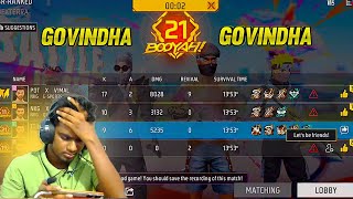 21 Streak Mothama Govnidha Govindha! #freefire #narikoottam #booyahstreak #freefiretamil