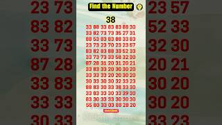 🤔🔍Can You Find The Number? #FindTheHiddenNumber #quiz #findthedifference