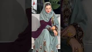 ✨ Elegant Traditional Pakistani Dress | Embroidered Abaya Look 2025 🌸 #shorts