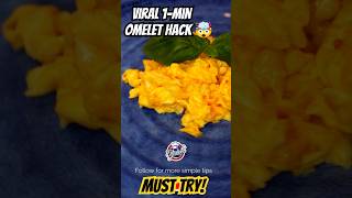 🔥 Viral Omelet Hack – Silky, Perfect Omelet in Just 1 Minute! 3 Eggs 🍳          #egg #cooking #food
