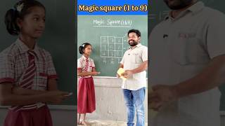 Magic square (1 to 9) / innovative ideas #education #maths #youtubeshorts #school #students #iqtest