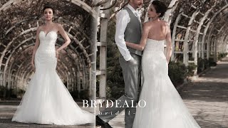 Style 10013 | Strapless Sweetheart Lace Mermaid Wedding Dress #BrydealoFactory