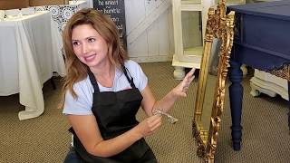 Repairing a gold frame with Retique It Royal Collection Metallics