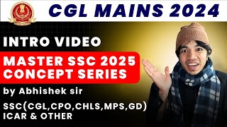INTRODUCTION TO - MASTER CONCEPT SERIES FOR SSC EXAMS 2025  | BY ABHISHEK SIR | Rojgaardotcom