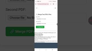 Merge two PDF into one PDF file withought app | combine two PDF without app