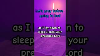 Prayer before bed #nightprayer #prayers