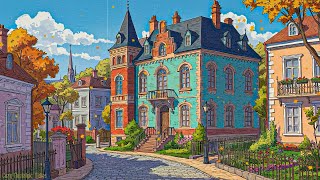 lost in 1930's autumn, with soft oldies playing in another room for relaxation | vintage music