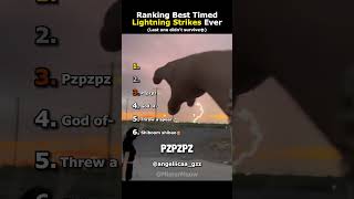 Ranking Best Timed Lightning Strikes Ever