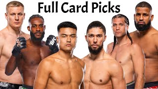 UFCファイトナイト上海のフルカード予想と分析：ウォーカー対張