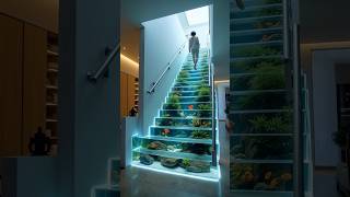 Transforming the Space Under the Stairs into a Beautiful Fish Tank #short #shorts #aquascape