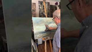 Coming to Shore 🌊 | 36x24 oil on canvas