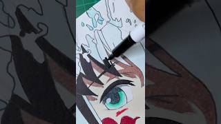 Part 2 splash art muichiro #demonslayer #art #shorts #creativeart #muichirotokito #muichiro chiro