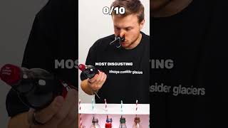 Blind Tasting Soft Drinks (with my nose plugged) 🥤 #shorts